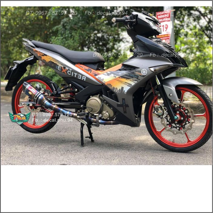 Tem Rời Exciter 150 Xám Cam City (V)