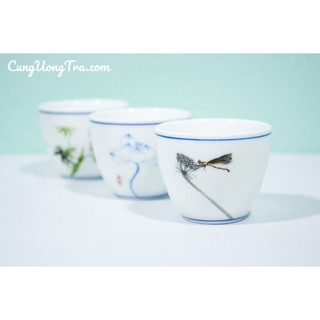 Chén Uống Trà Sứ Ngọc Bích
