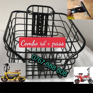 Giỏ xe đạp điện ☸️ [ GIỎ LỚN CÓ NẮP ] ☸️ Rổ xe đạp điện