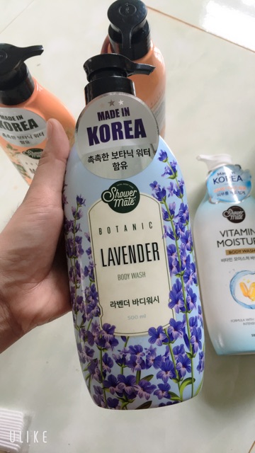 Sữa tắm korea shower mate botanic lavender body wash 600g 500ml