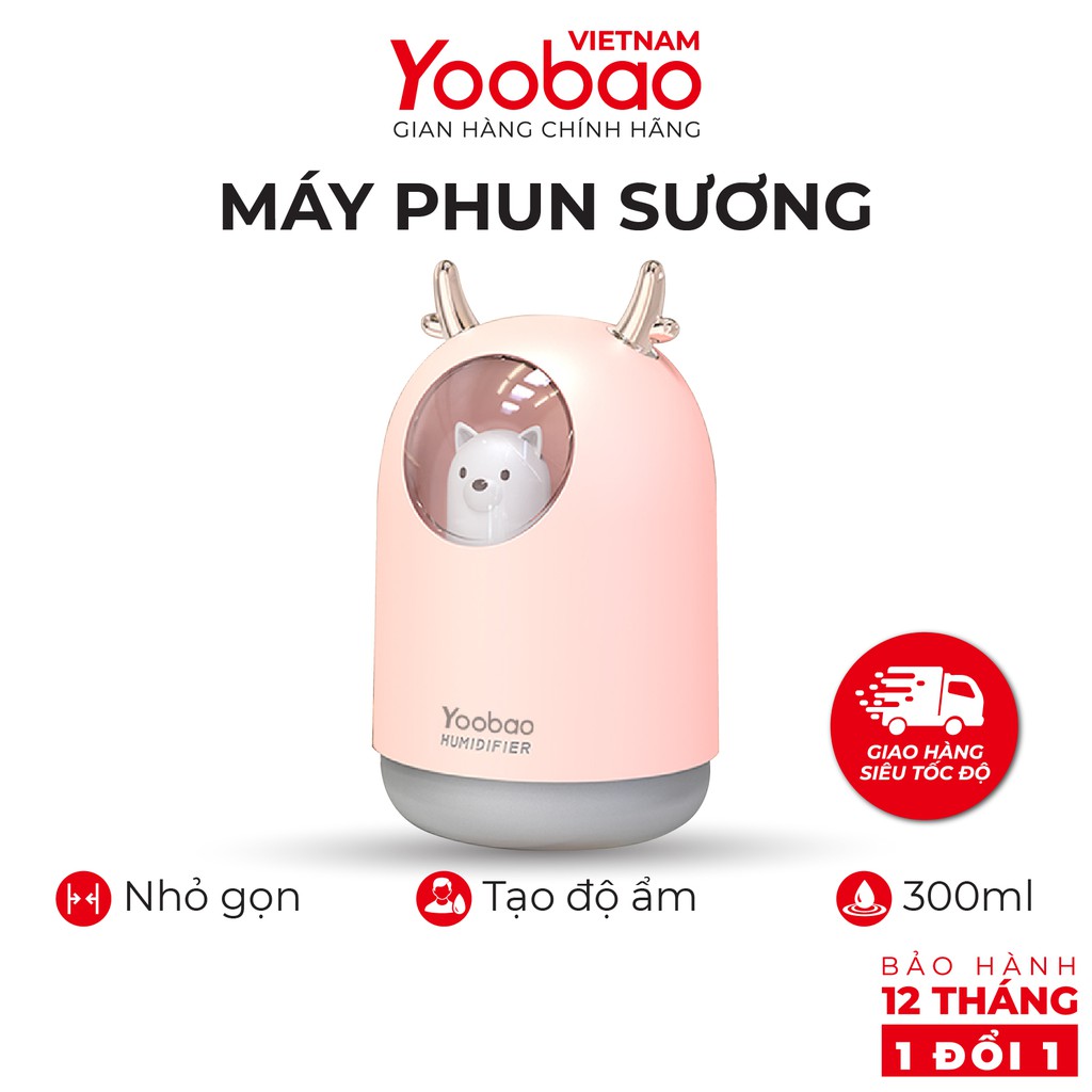 Máy phun sương tạo độ ẩm YOOBAO M106 - Dung tích 300ml - Chống khô da - Hàng chính hãng - Bảo hành 12 tháng