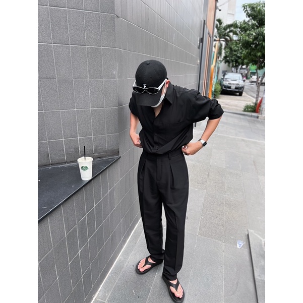 SIAM SOMI TRẮNG ĐEN và VÀNG KEM DÀI TAY ĐƠN GIẢN FORM RỘNG