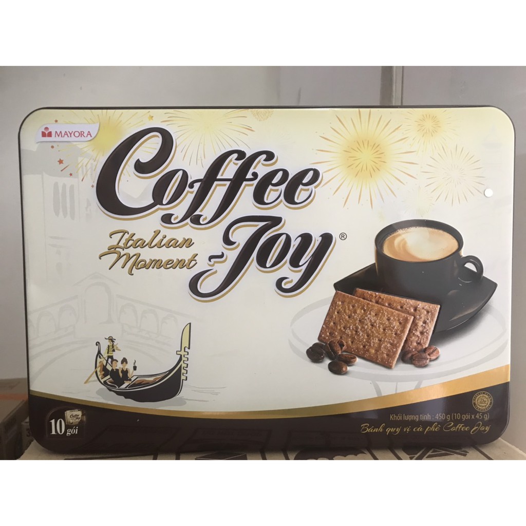 BÁNH CÀ PHÊ COFFEE JOY HỘP THIẾC 450GR