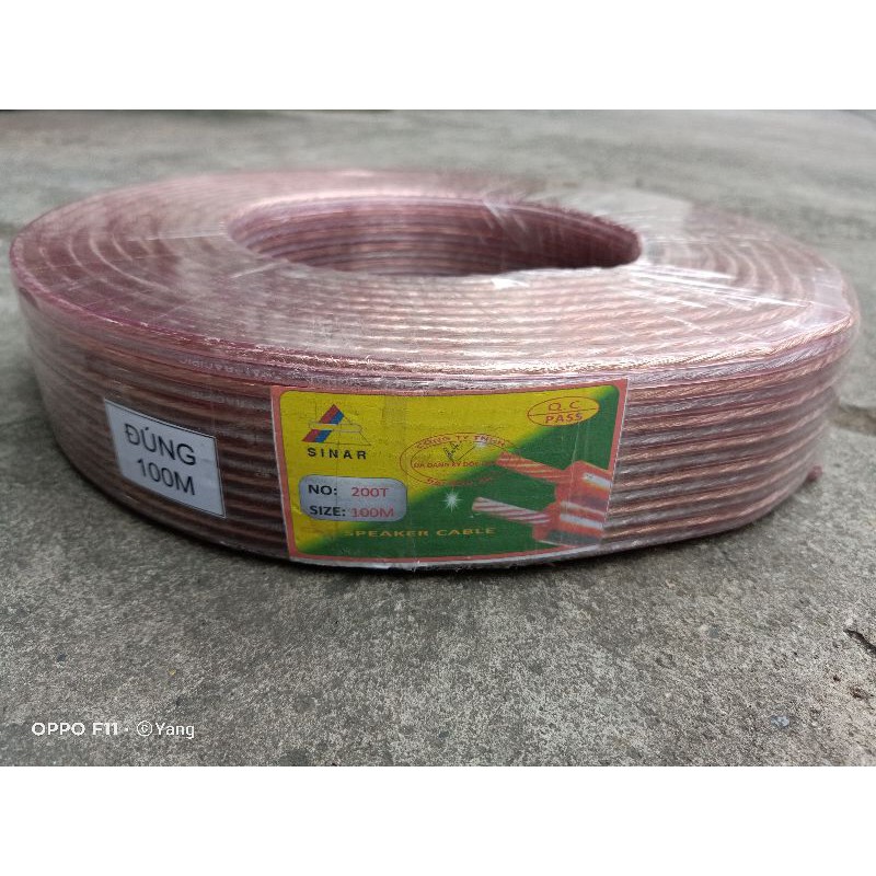 Dây Loa Trong Dây Đồng 200 Tim 100 Mét Đủ dùng truyền tín hiệu thiết bị âm thanh ampli