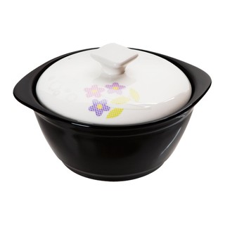 Nồi Đất Donghwa Cao Cấp Nắp Sứ Hoa Văn 550ml - 1.5L