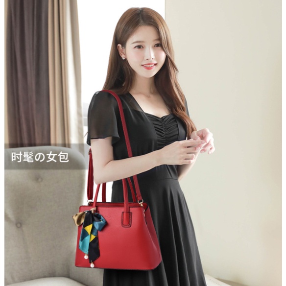 Hàng Có Sẵn QiDong Túi Đeo Chéo Vai Trang Trí Khăn Choàng Cho Nữ