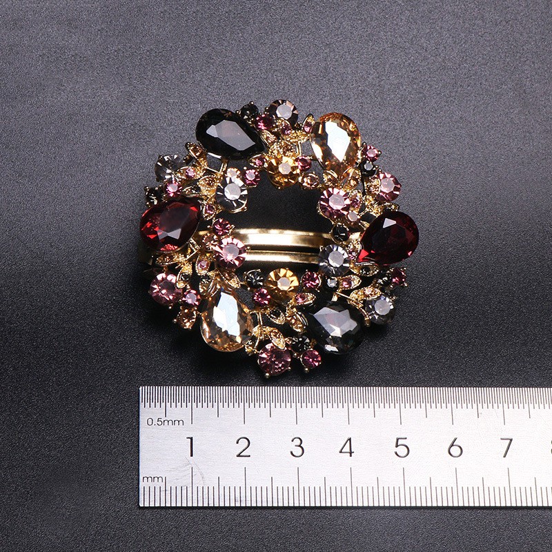 Kẹp tóc Haimeikang đính kim cương nhân tạo phong cách vintage thanh lịch cho nữ