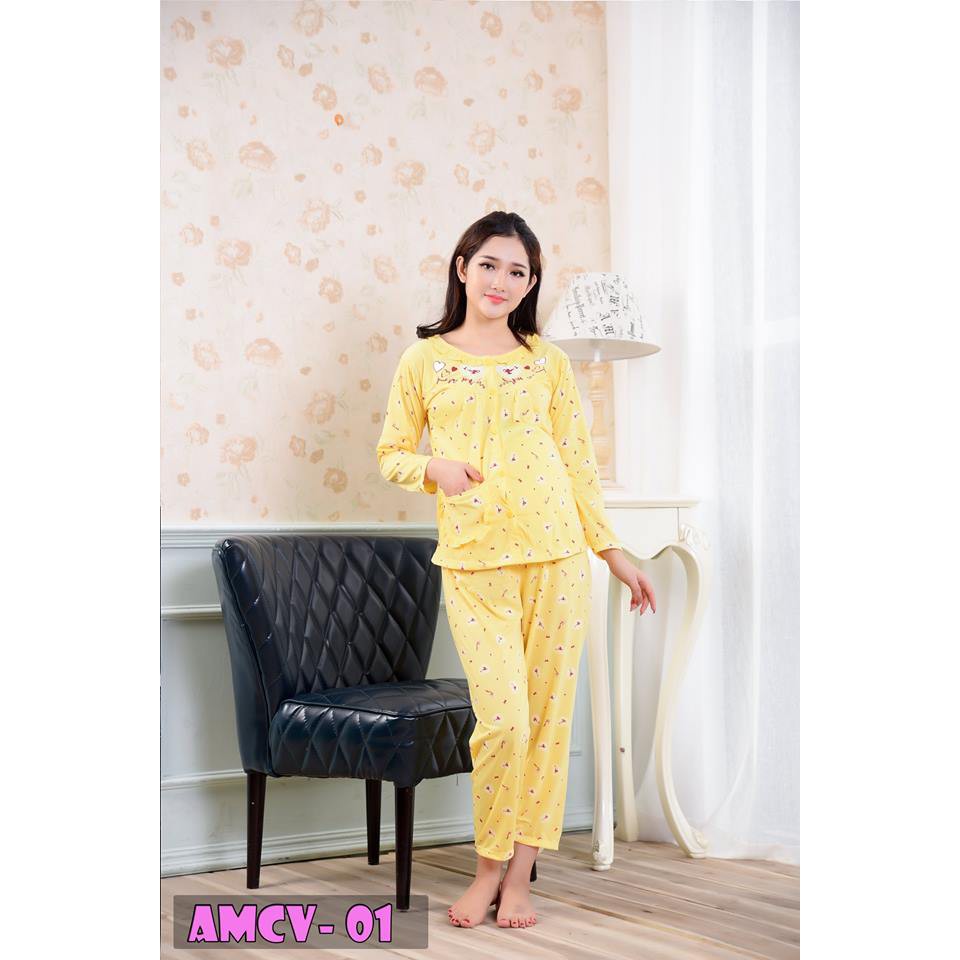 Bộ Bầu Và Sau Sinh AMV, size 50-70kg, Chất Cotton Đẹp