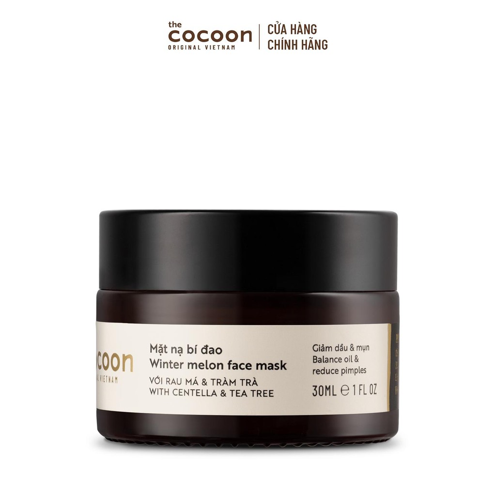 Mặt nạ bí đao Cocoon giảm dầu & mụn 30ml | BigBuy360 - bigbuy360.vn