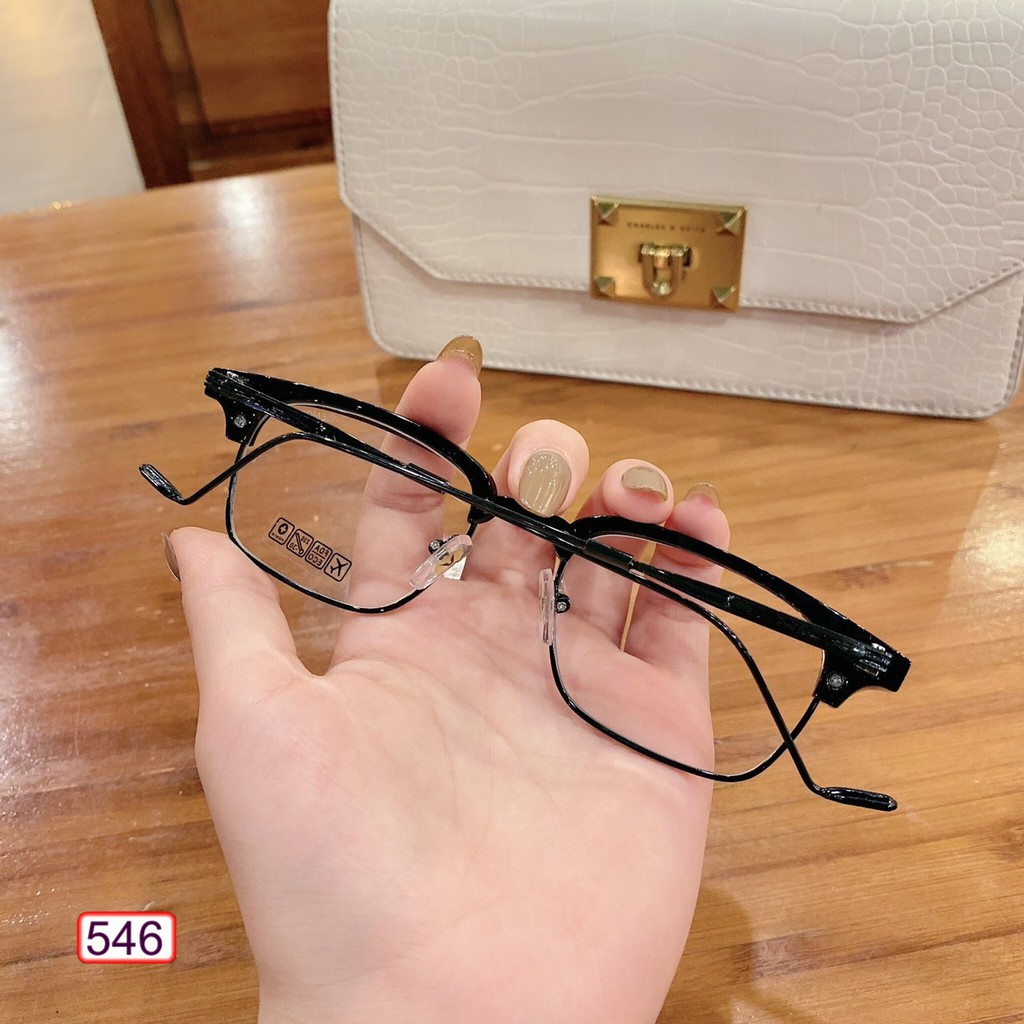 [Mã FARSSTGRE giảm 5K đơn bất kỳ] MẮT KÍNH GỌNG CẬN CAO CẤP 546 FORM VUÔNG KIM LOẠI SIÊU ĐẸP | BigBuy360 - bigbuy360.vn