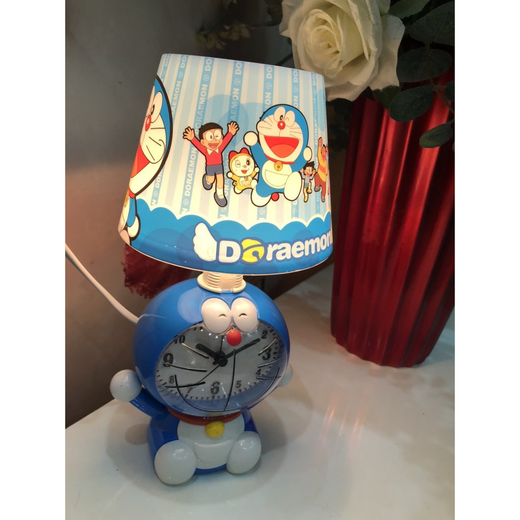 ĐÈN NGỦ HÌNH DOREMON, MÈO KITTY - ĐÈN NGỦ KÈM ĐỒNG HỒ BÁO THỨC