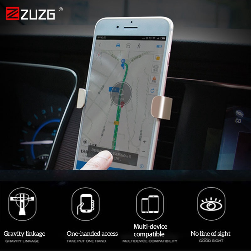 Giá đỡ điện thoại trên ô tô xe hơi gắn cửa gió điều hòa Z3 - Hàng chính hãng ZUZG