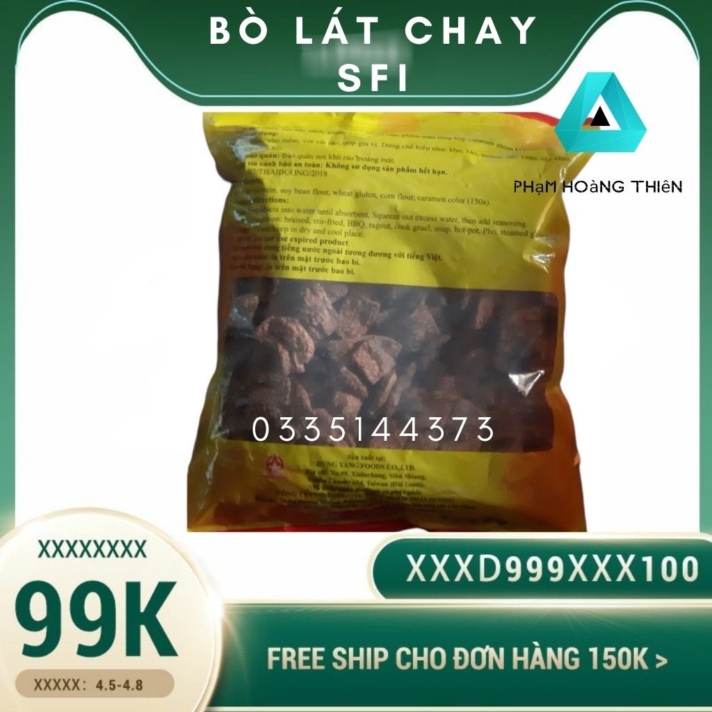 Bò lát chay Thanh Dũng sản phẩm thuần chay trọng lượng 1kg