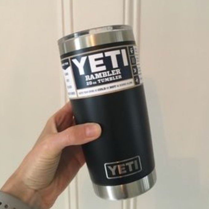 Ly giữ nhiệt YETI Black 20oz + Nắp Magslider (600 ml) - Stainless Steel/Thép không gỉ cao cấp - HÀNG CHUẨN BILL MĨ