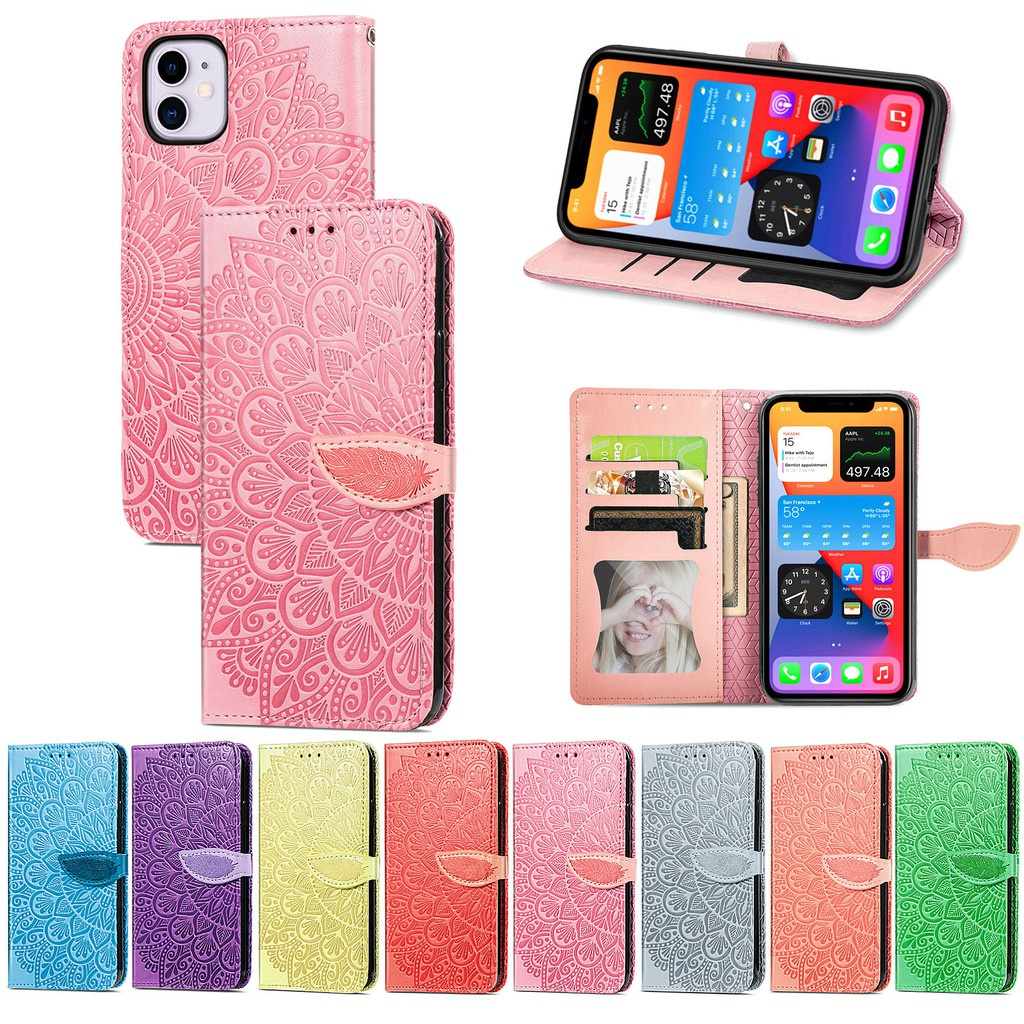 Dream Wings of PU Leather Wallet Card Holder Kickstand Case For OPPO reno 4 5 F find X3 neo pro plus 4G 5G
