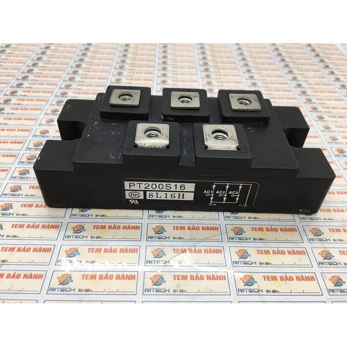 PT200S16A Diode cầu 3 pha 200A/1600V (Tháo máy)