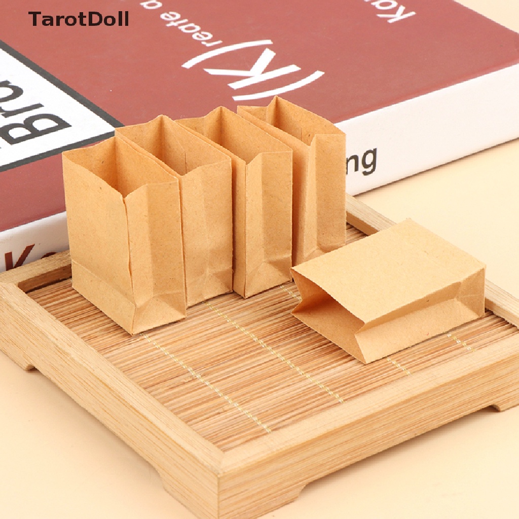 Bộ 5 Túi Giấy Đựng Bánh Tarot 1: 12 Trang Trí Nhà Búp Bê