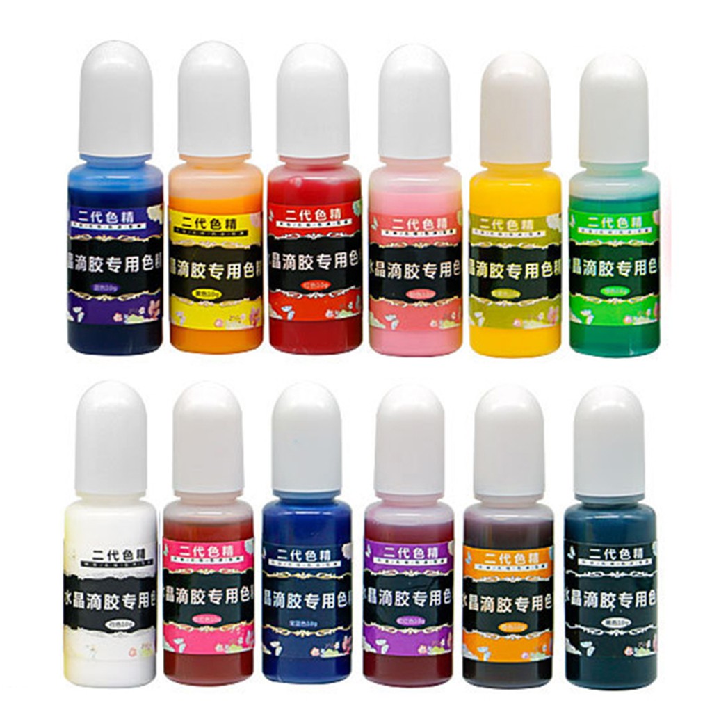 Set 12 Lọ Màu Pha Lê Làm Đồ Thủ Công