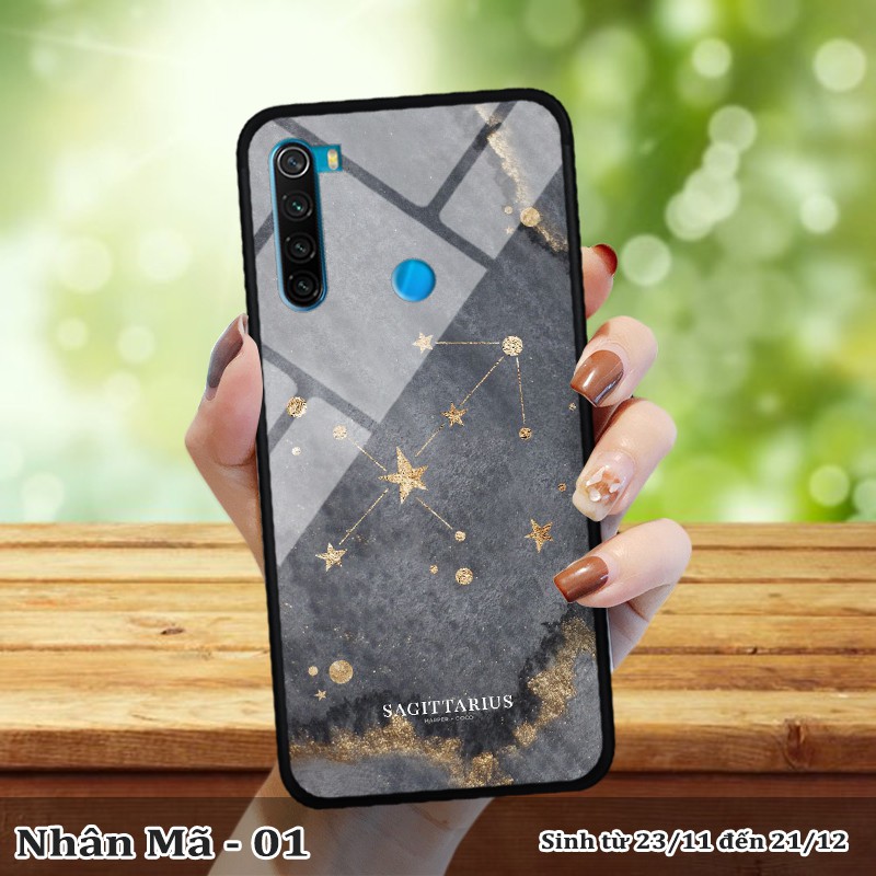 Ốp lưng kính 3D Xiaomi Redmi Note 8 -cung hoàng đạo