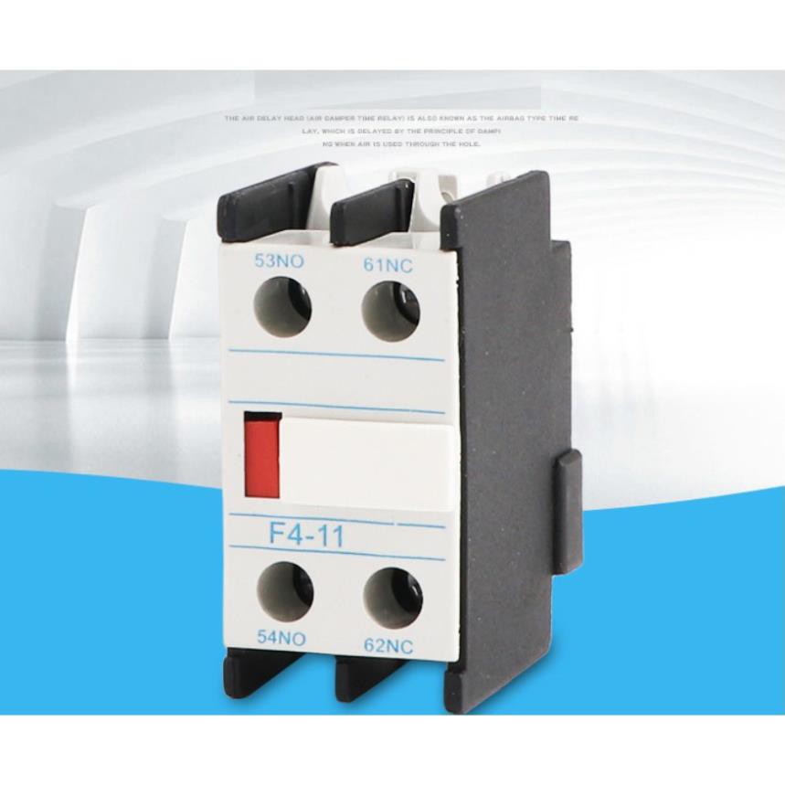 Tiếp điểm phụ contactor 1NO + 1NC - F4-11, LA-11, Tiếp điểm phụ mặt trên của khởi động từ -TBĐ