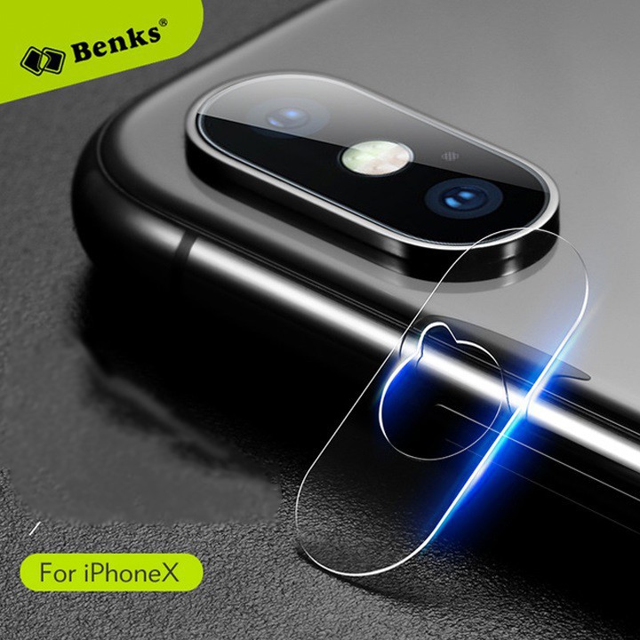 [HOT]Kính cường lực bảo vệ Camera Iphone X hiệu Benks siêu bền