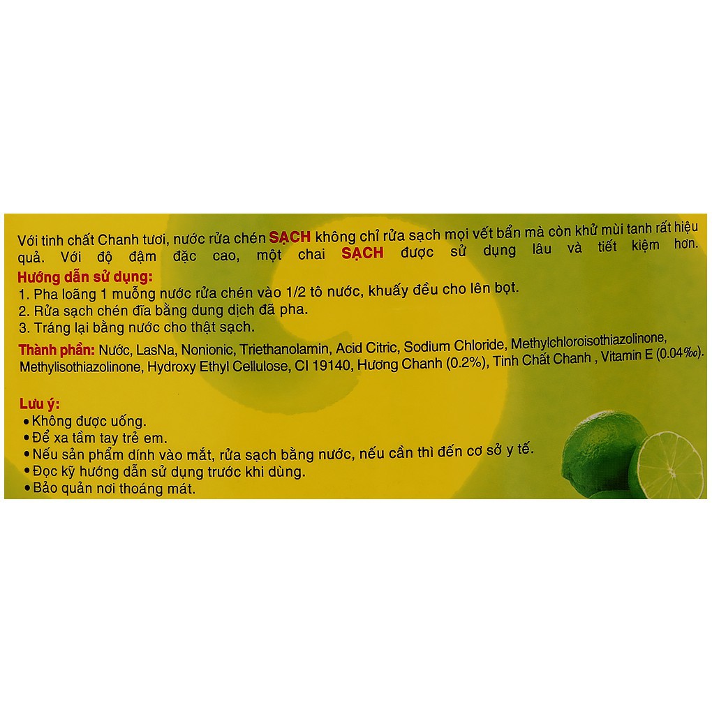 [Combo] 3 can Nước rửa chén Net Sạch Vitamin E hương Chanh/trà xanh can 4kg