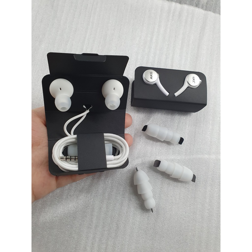 Tai nghe Samsung AKG S10/ Đen/ Trắng S10Plus/ S9/ S9 Plus/ Note 9.Hàng Chính Hãng. Bảo hành 12 tháng. Tặng kèm 4 núm phụ