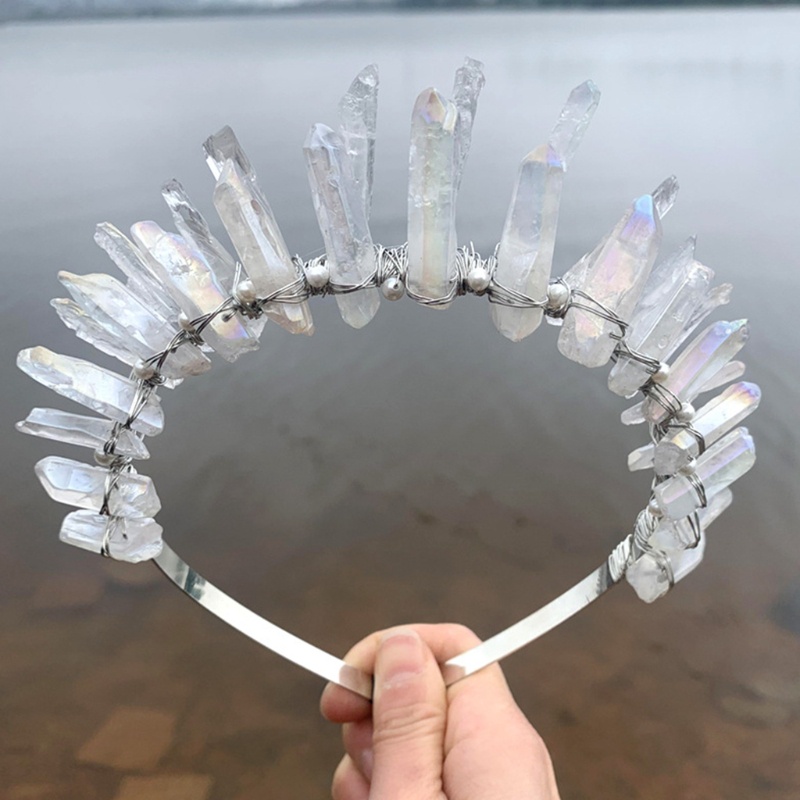 Băng Đô Cài Tóc Hình Vương Miện Có Đính Đá