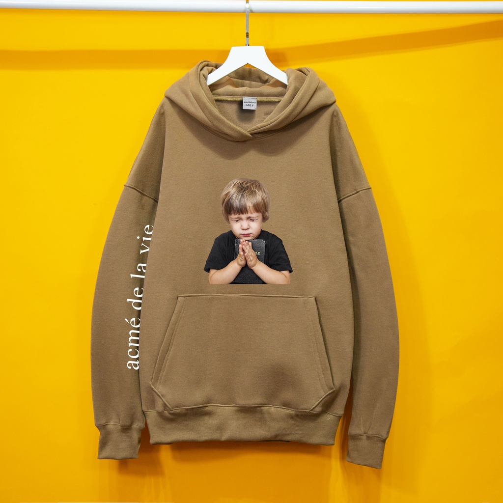 Áo nỉ Hoodie ADLV BÉ CẦU NGUYỆN Hogoto shop , Áo hoodie nam nữ nỉ bông cotton