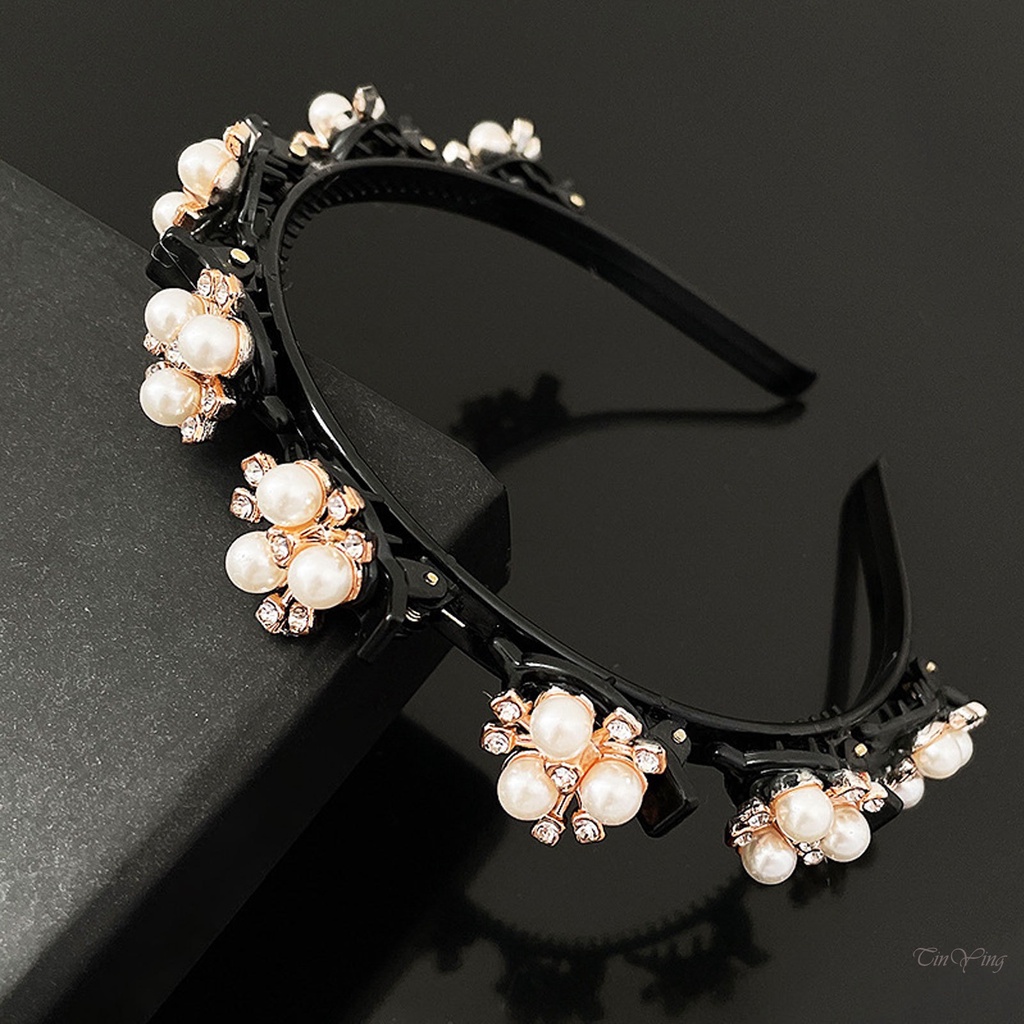 GETNOIVAS Băng Đô Bện Tóc Thời Trang Nữ Tính