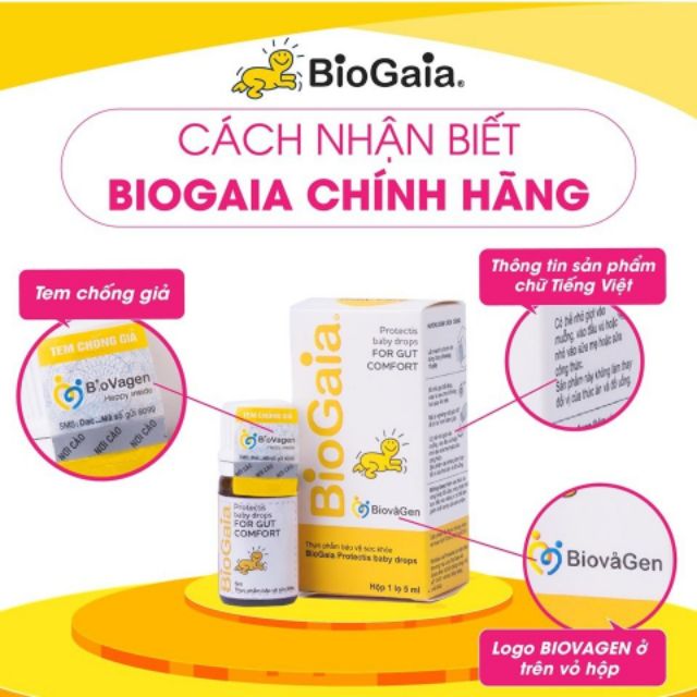 BioGaia Protectis Baby Drops 5ml - Men vi sinh cho trẻ sơ sinh ✅ ( Hàng Chính Hãng, Công Ty Nhập Khẩu )