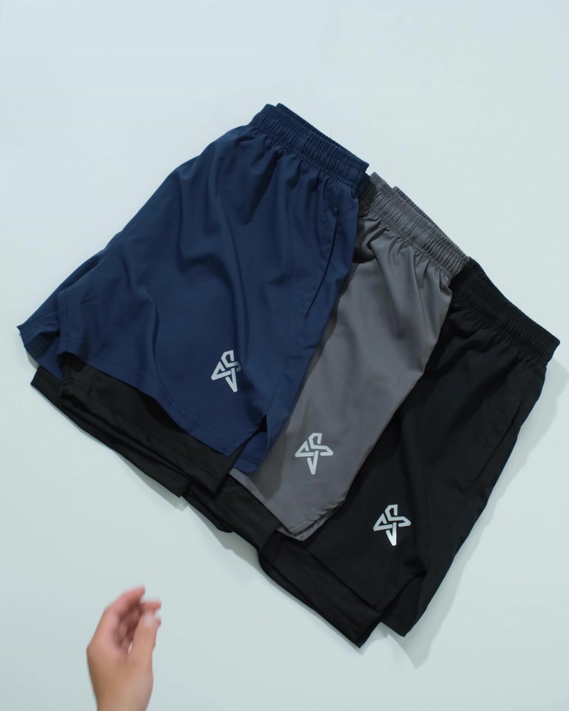 Quần Đùi Short Thể Thao Ngắn 2 Lớp Tập Gym Nam KSM Store Xẻ V, Túi Zip Phù Hợp Chạy Bộ, Bơi Q209 | BigBuy360 - bigbuy360.vn