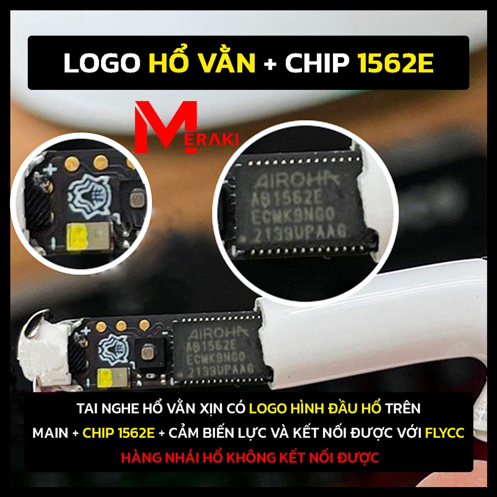 Tai Nghe Bluetooth Hổ Vằn AP3 1562E Pin 10h Full Chức Năng Dùng Cho IOS Và Android - MERAKI SG