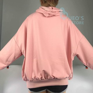 Áo hoodie thun thêu tag basic
