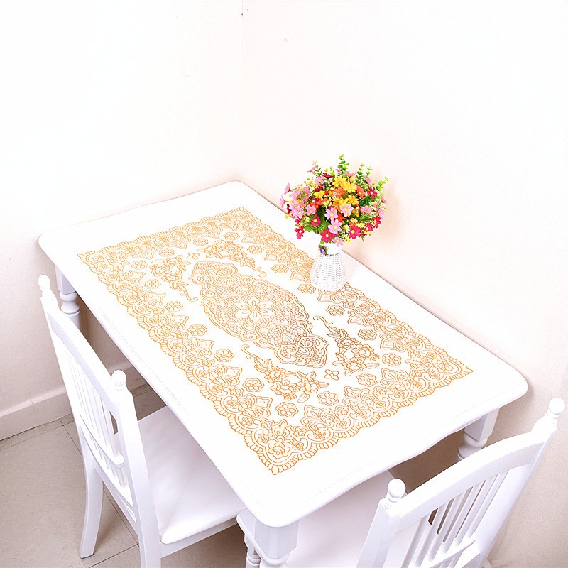 Khăn Trãi Bàn Cao Cấp Với Hoa Văn Nằm Giữa Sang Trọng (60x100cm)