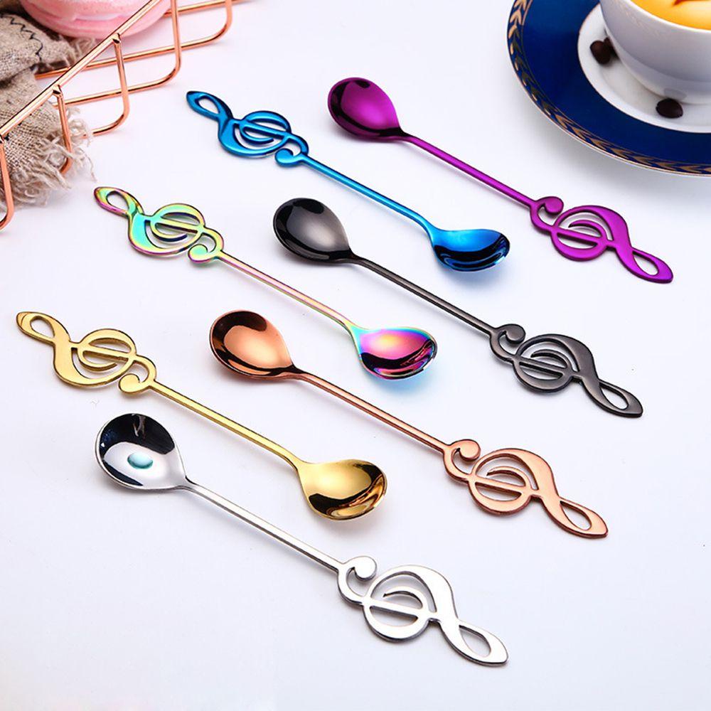 JANE Muỗng Cà Phê Hình Nốt Nhạc Bằng Thép Không Gỉ