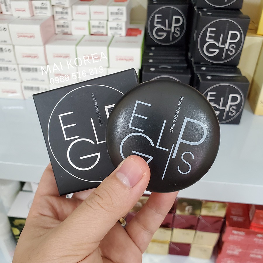 Phấn Phủ Eglips Blur Powder Pact siêu mịn, che phủ lỗ chân lông và khuyết điểm