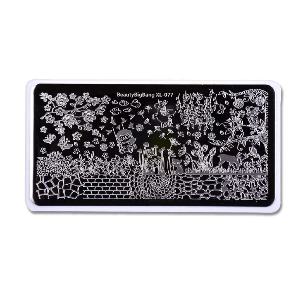 [Hàng mới về] Tấm dập trang trí móng tay kích thước 6*12cm hiệu BEAUTYBIGBANG
