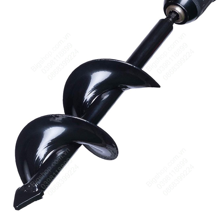 Mũi khoan đất trồng cây, loại đường kính 8-10cm, độ dài có nhiều loại cho khách lựa chọn