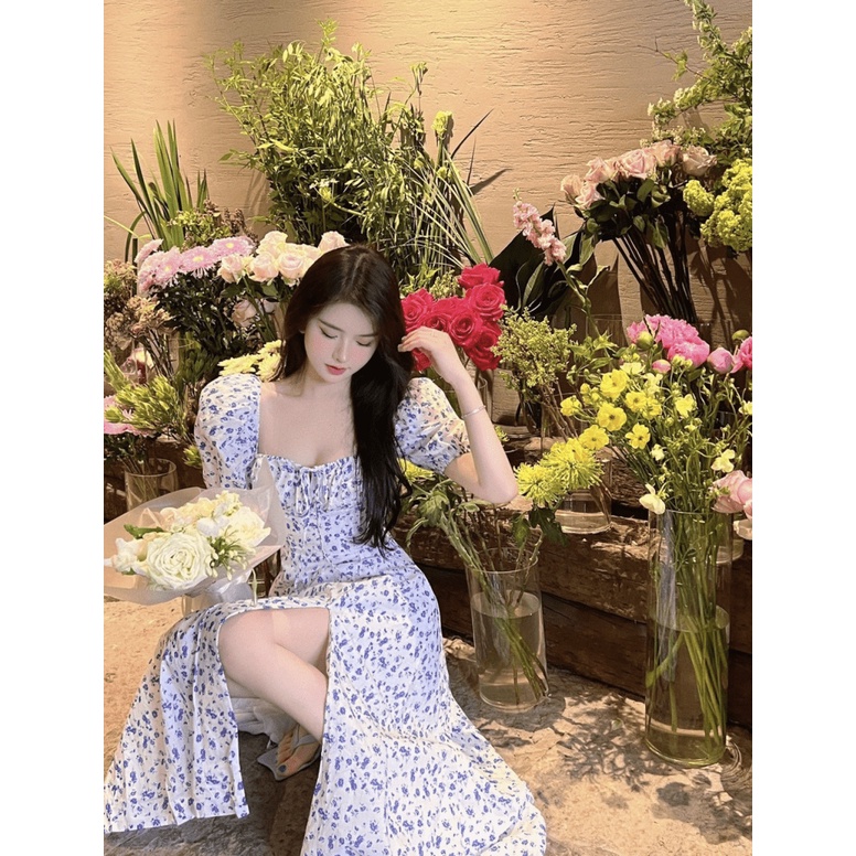 (MẪU MỚI) ĐẦM LỤA NỮ XẺ ĐÙI DÁNG DÀI TIỂU THƯ CÔNG CHÚA HÀNG THIẾT KẾ CỰC XINH PU HHP FASHION