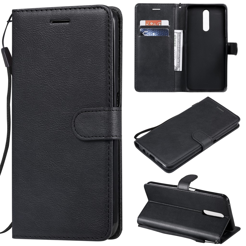 Bao da điện thoại màu trơn đơn giản cho OPPO F11/F11 Pro | BigBuy360 - bigbuy360.vn