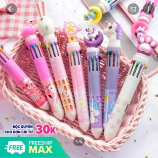 Bút bi 10 màu hoạt hình dễ thương Phụ kiện 68