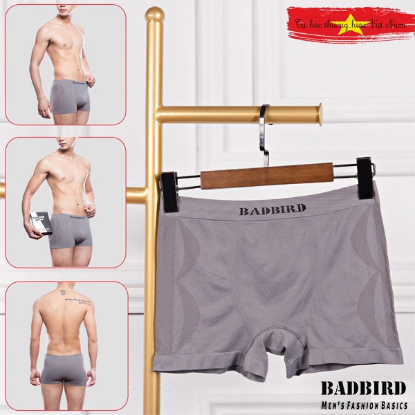 Quần Lót Nam, Quần Sịp Nam cao cấp BADBIRD, quần lót nam dạng boxer, co giãn, kháng khuẩn, Thương hiệu Việt