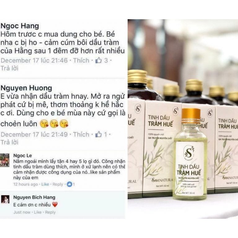 [CHÍNH HÃNG] Tinh dầu Tràm Huế nguyên chất_Sam Natural _Dâu Tây Momcare