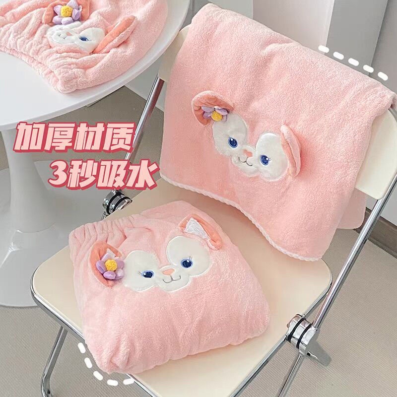 Khăn Tắm Dạng Ống Dày Dặn Khô Nhanh Không Trơn Họa Tiết Hoạt Hình Lina Belle Dễ Thương Dành Cho Bé Gái