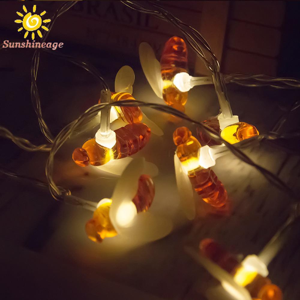 Light string 3 Meter Garden Path Lamp Outdoor Halloween Party Christmas 20 LED Decoration Copper Wire Festival