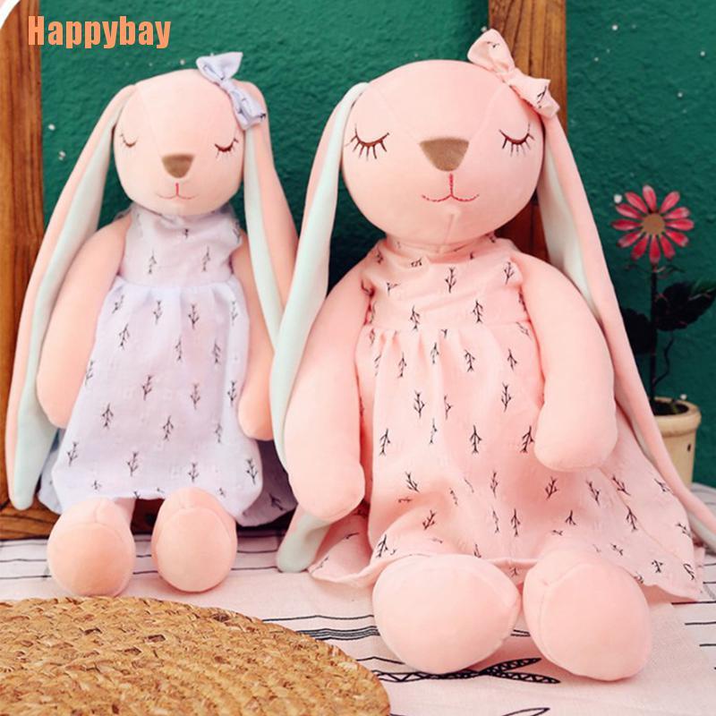 Thú Nhồi Bông Hình Thỏ Hoạt Hình Tai Dài Xinh Xắn