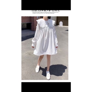 đầm babydoll cổ bèo