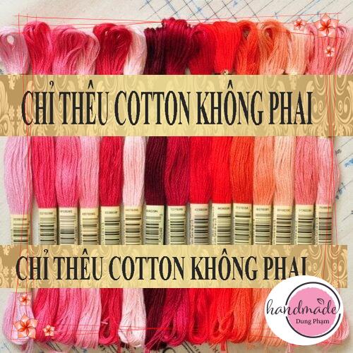 SET 15 TÉP CHỈ THÊU - MÀU NHƯ HÌNH - Chỉ thêu COTTON CXC / B 12