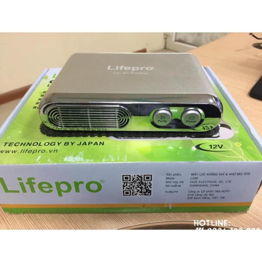 [Giảm giá]  Máy lọc không khí và khử mùi trên ôtô Lifepro L338-OT